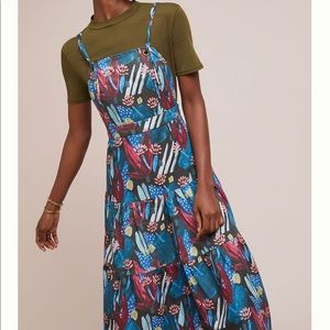 Anthropologie Tiered Mosaic Dress